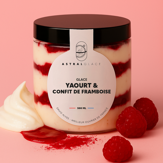 Glace - Yaourt & Confit de Framboise