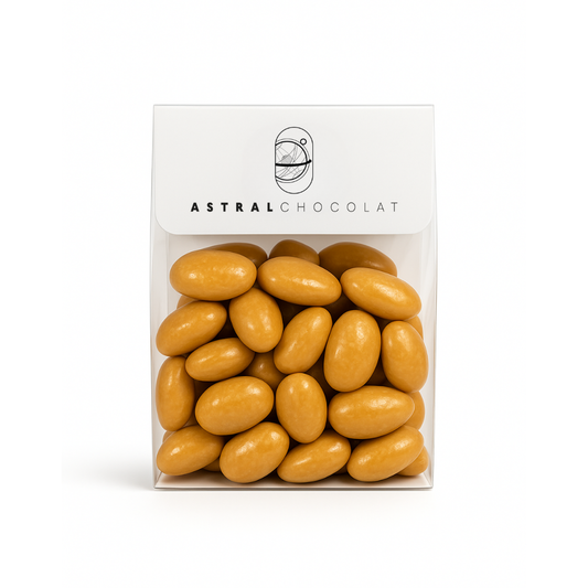 Amandes enrobées de Chocolat Blond 35%