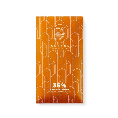 Chocolat blond 35% - Notes de caramel au lait