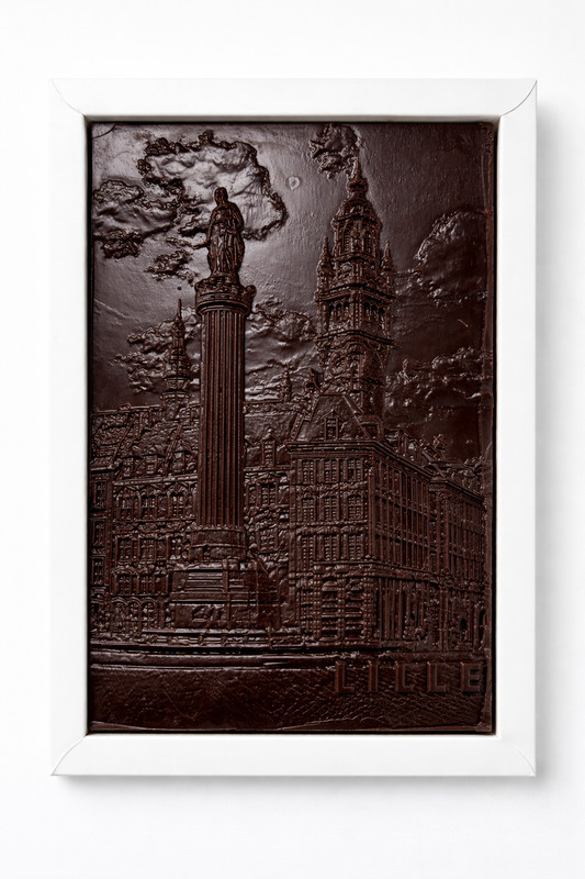 Tablette Lille chocolat noir 70% & praliné amandes-noisettes caramel