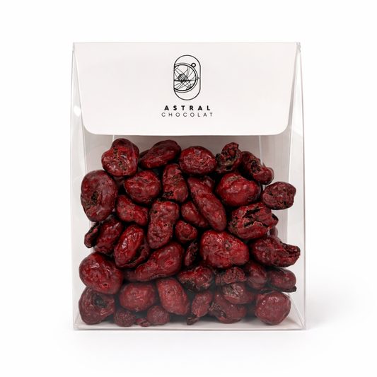 Cranberries enrobées de Chocolat Noir et Blanc