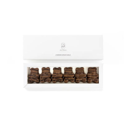 Coffret de 6 Oursons Guimauves Noisette Fourrés Praliné Noisette du Piémont